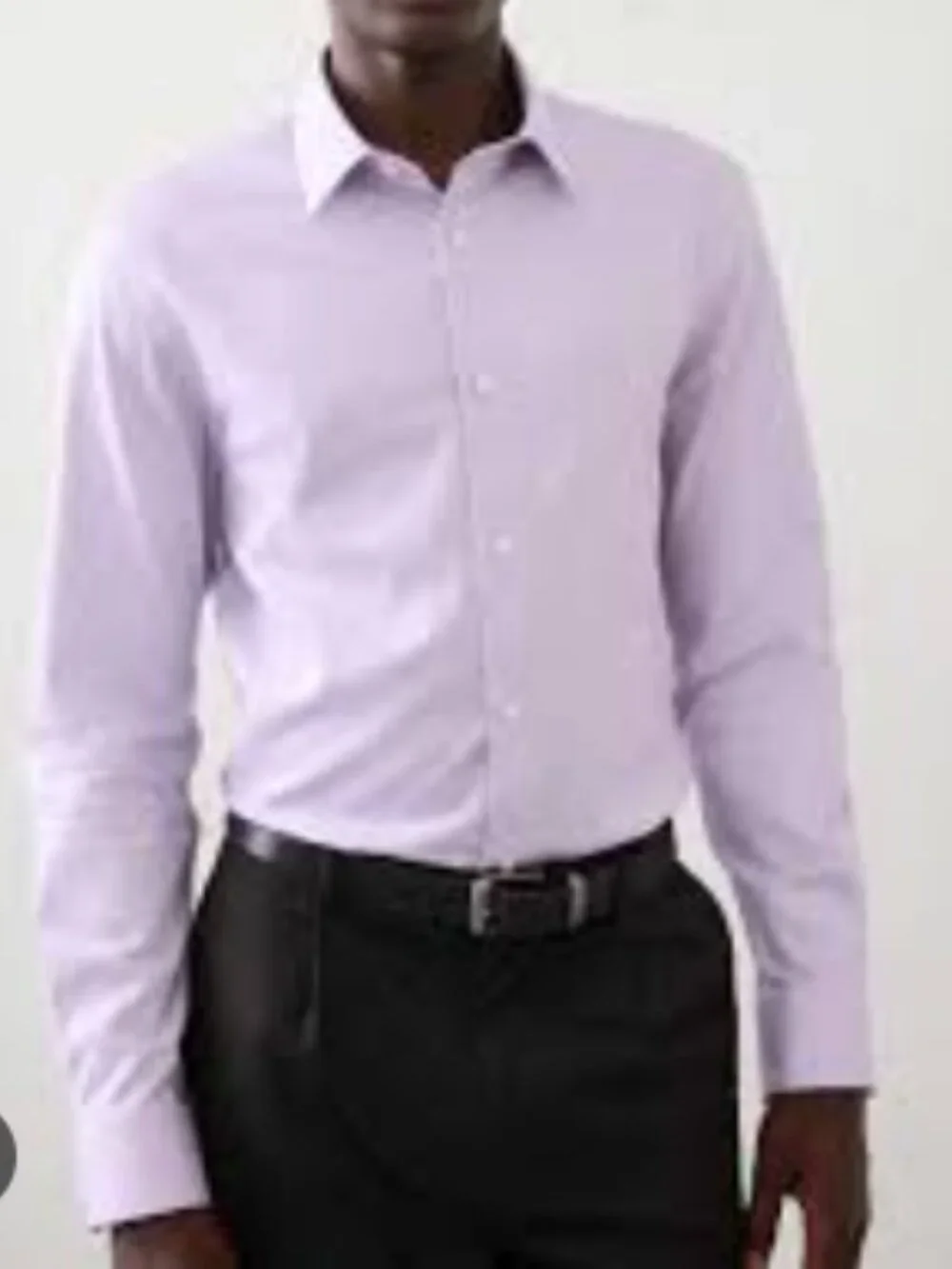 Banana Republic Mens Untucked Fit Dress Shirt Sz XL NWT Lavendar Color 46
